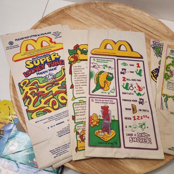 Vintage 1991 McDonald's Happy Meal Lot – Boxes & Bags | Barbie, Hot Wheels + - Picture 9 of 11
